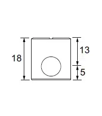BRASS 11.03.450-0 Цилиндрическая стяжка «SYSTEM S», D15x18 мм, сталь, цвет бронза фото 2