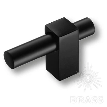 Brass Ручка кнопка 8954 0008 AL6-AL6 черный фото 1