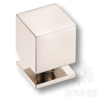 Brass Ручка кнопка 1954 0018 PN глянцевый никель фото 1