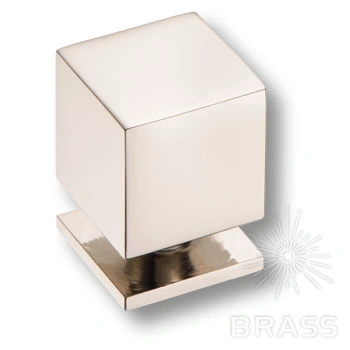 Brass Ручка кнопка 1954 0018 PN глянцевый никель фото 1