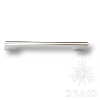 Brass Ручка скоба 182160MP02PL21 глянцевый хром с белой вставкой 160 мм фото 1