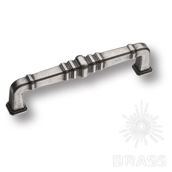 Brass Ручка скоба KT 012.128.16 старое серебро 128 мм фото 1