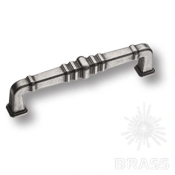 Brass Ручка скоба KT 012.128.16 старое серебро 128 мм фото 1