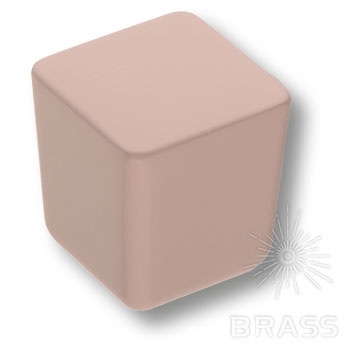 Brass Ручка кнопка 8151-681 PINK матовый розовый фото 1