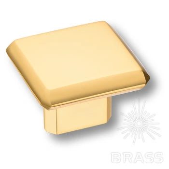 Brass Ручка кнопка 4106 016MP11 глянцевое золото 16 мм фото 1