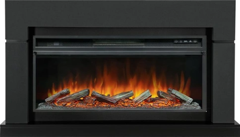 Каминокомплект Lindos Graphite Grey (Ширина 1470мм) с очагом Vision 42 LOG LED фото 1