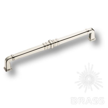 Brass Ручка скоба KT 012.224.42 глянцевый никель 224 мм фото 1