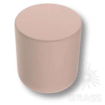 Brass Ручка кнопка 8161-681 PINK матовый розовый фото 1