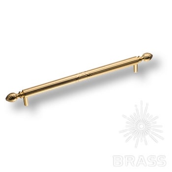 Brass Ручка скоба BU 005.224.19 глянцевое золото 224 мм фото 1