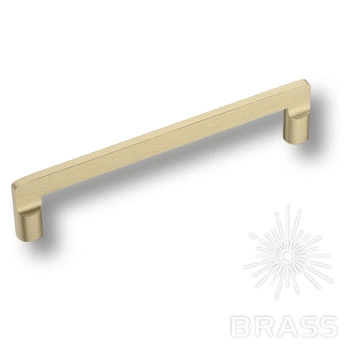 Brass Ручка скоба 9393 0160 ELX5 брашированная латунь 160 мм фото 1