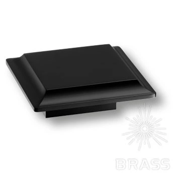 Brass Ручка кнопка 9116 0016 AL6 чёрный 16 мм фото 1