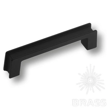 Brass Ручка скоба 1140 096MP24 черный 96 мм фото 1