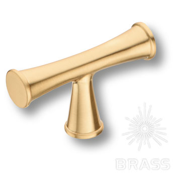 Brass Ручка кнопка 43-Matt Gold сатинированное золото фото 1