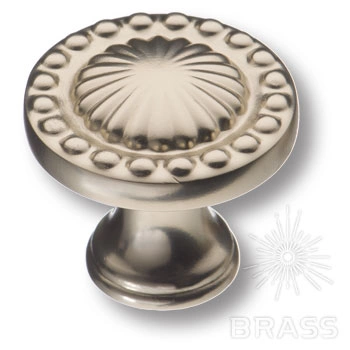 Brass Ручка кнопка 4456 0008 PNM полированный никель фото 1