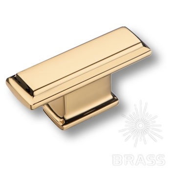 Brass Ручка кнопка 4104 016MP11 глянцевое золото 16 мм фото 1