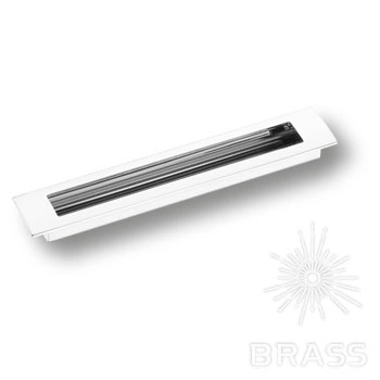 Brass Ручка врезная 1229 160MP02 глянцевый хром 160 мм фото 1