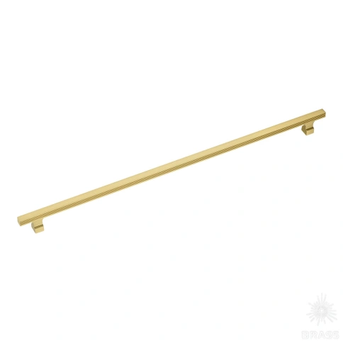 alt="Купить Ручка скоба 1074-416-Champagne Gold матовая латунь 416 мм Brass. Мебельная фурнитура оптом и в розницу."