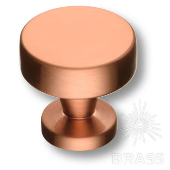 Brass Ручка кнопка 30-Copper медный фото 1