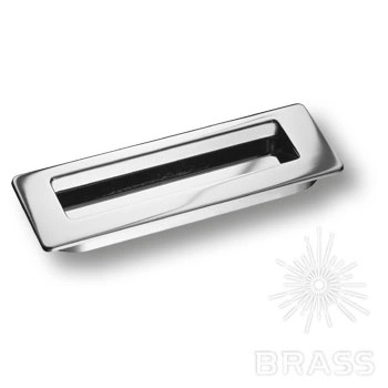 Brass Ручка врезная 3701-400 глянцевый хром фото 1