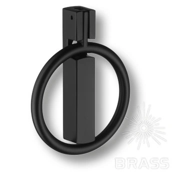 Brass Ручка кольцо 901-Matt Black чёрный 32 мм фото 1