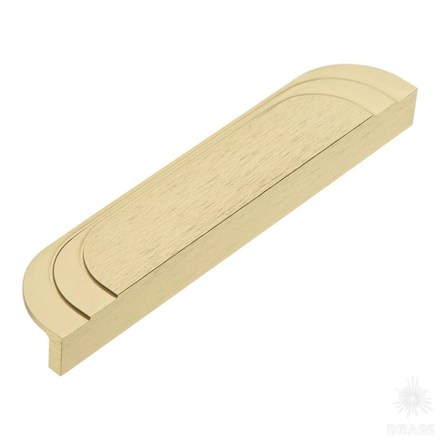 Brass Ручка скоба 9358 0192 ELX5 брашированная латунь 192 мм фото 1