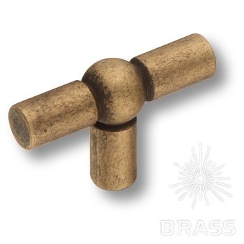 Brass Ручка кнопка 6860-831 старая бронза фото 1