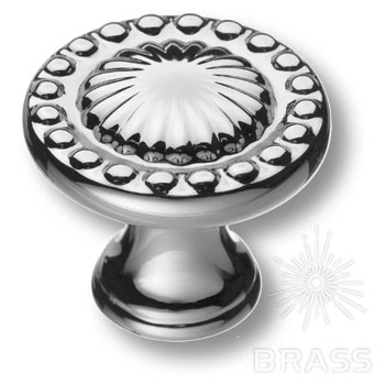 Brass Ручка кнопка 4456 0008 CR глянцевый хром фото 1