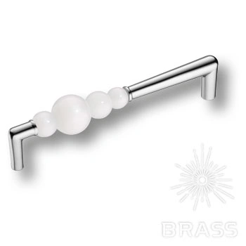 Brass Ручка скоба эксклюзивная коллекция Atomo 15.189.160 AT WH 07 глянцевый хром 160 мм фото 1