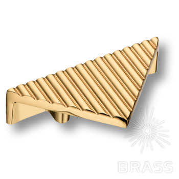 Brass Ручка кнопка 2075.032 Gold глянцевое золото 32 мм фото 1