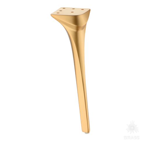 Brass Опора мебельная 3020 280 Gold Varak PANAMA матовое золото 280 мм фото 1