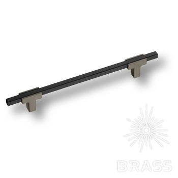 Brass Ручка рейлинг 778-160-Titanium-Matt Black графит-матовый черный 160 мм фото 1