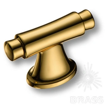 Brass Ручка кнопка модерн 4117 016MP11 глянцевое золото 16 мм фото 1