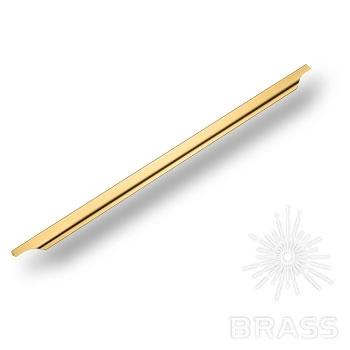 Brass Ручка торцевая 8918 0864 0003 GL глянцевое золото 864 мм фото 1