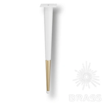 Brass Опора мебельная KMA-0124-0510-B12-C25 White/Matt Gold белый/матовое золото 510 мм фото 1