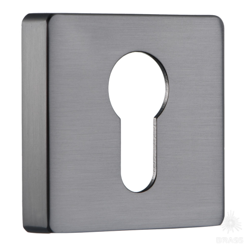Brass Накладка с цилиндрическим отверстием для ключа RO11Y BBN ROSET черный матовый никель фото 1
