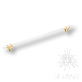Brass Ручка рейлинг 778-320-Gold-White глянцевое золото-белый 320 мм фото 1