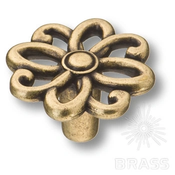 Brass Ручка кнопка 15.375.36.12 античная бронза фото 1