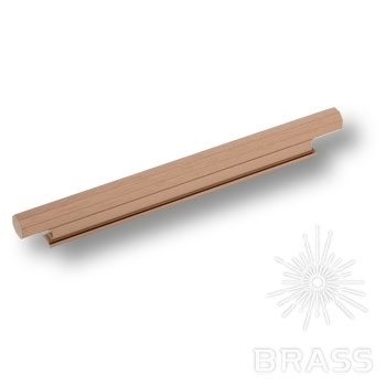 Brass Ручка профиль 9332 0160 ELX8 брашированная бронза 160 мм фото 1