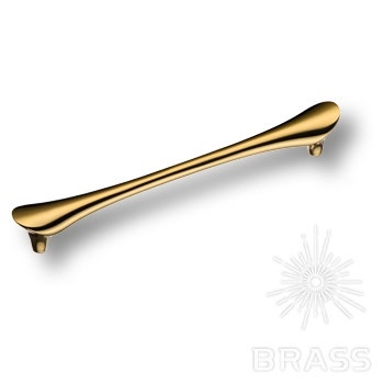 Brass Ручка скоба 8600 160 ALPI Gold глянцевое золото 160 мм фото 1