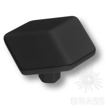 Brass Ручка кнопка 4129 001MP24 чёрный фото 2