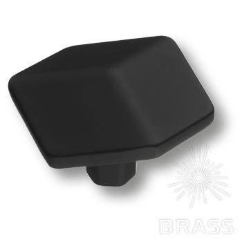 Brass Ручка кнопка 4129 001MP24 чёрный фото 2