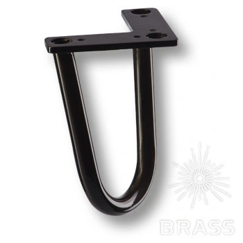 Brass Опора мебельная резная KAX-0741-0150-B13 черный 150 мм фото 1