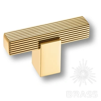 Brass Ручка кнопка 9214 0008 GL-GL глянцевое золото  фото 1