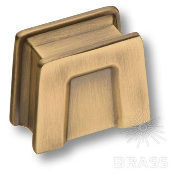 Brass Ручка кнопка 4140 016MP30 состаренная латунь 16 мм фото 1