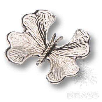 Brass Ручка кнопка KELEBEK SMALL-51 глянцевый никель фото 1