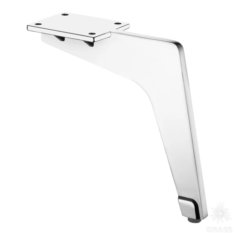 Brass Опора мебельная 1330 0150 Chrome Milano глянцевый хром 150 мм фото 1