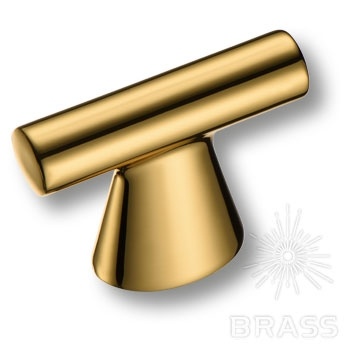 Brass Ручка кнопка 4119 016MP11 глянцевое золото 16 мм фото 1