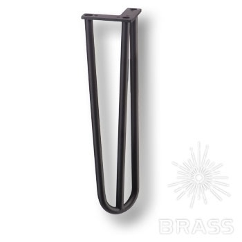 Brass Опора мебельная резная KSA-0016-0410-B13 черный 410 мм фото 1