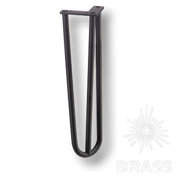 Brass Опора мебельная резная KSA-0016-0410-B13 черный 410 мм фото 1