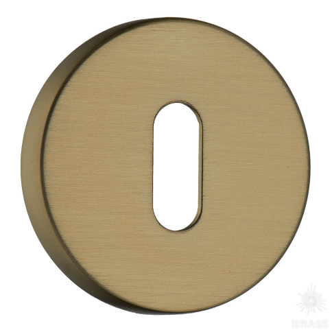 Brass Накладка с овальным отверстием для ключа RO12N GB ROSET матовая латунь фото 1